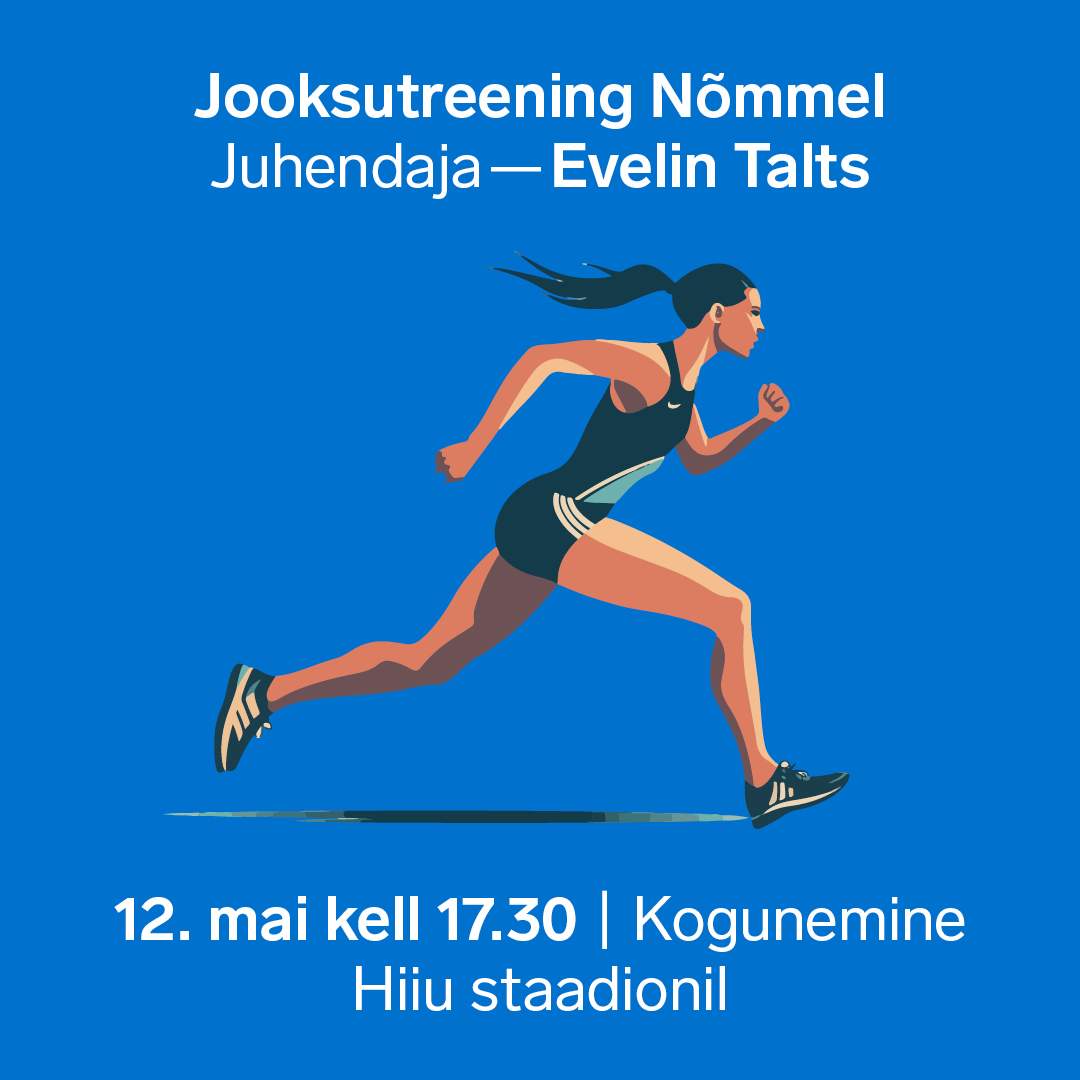 Jooksutreening Hiiu staadionil | 12.05 | kell 17:30