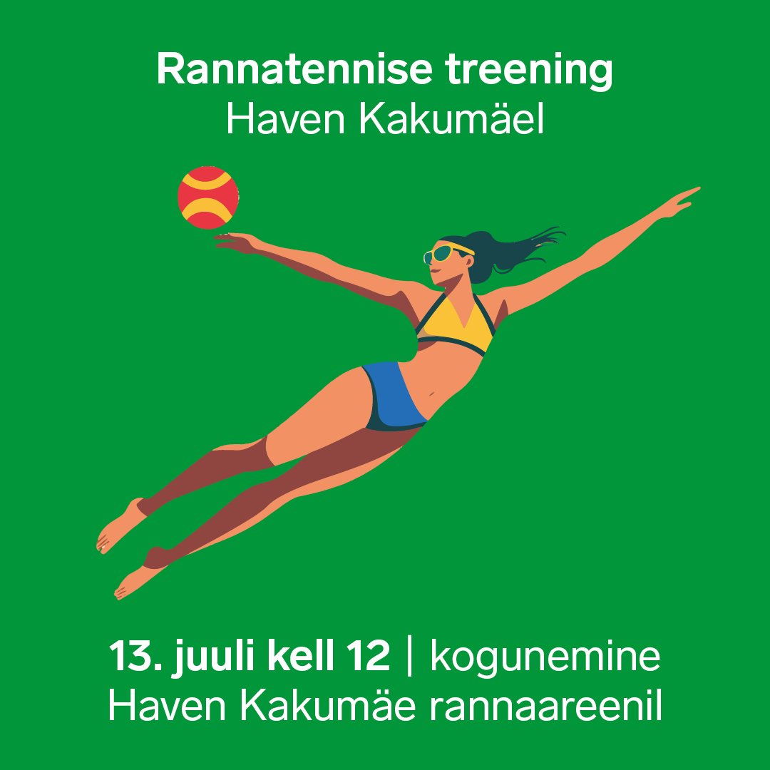 Rannatennise treening Haven Kakumäel 13. juuli kell 12