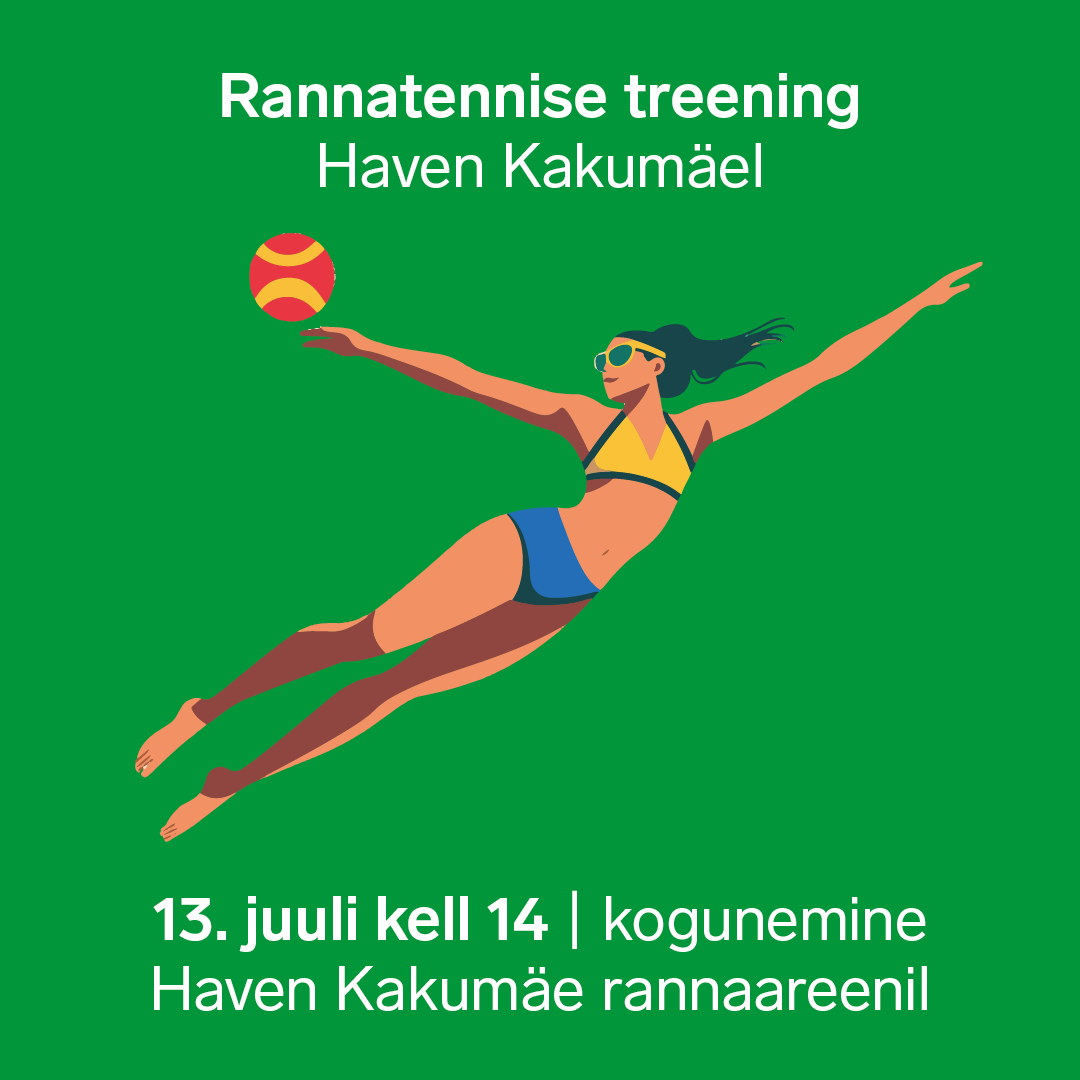 Rannatennise treening Haven Kakumäel 13. juuli kell 14