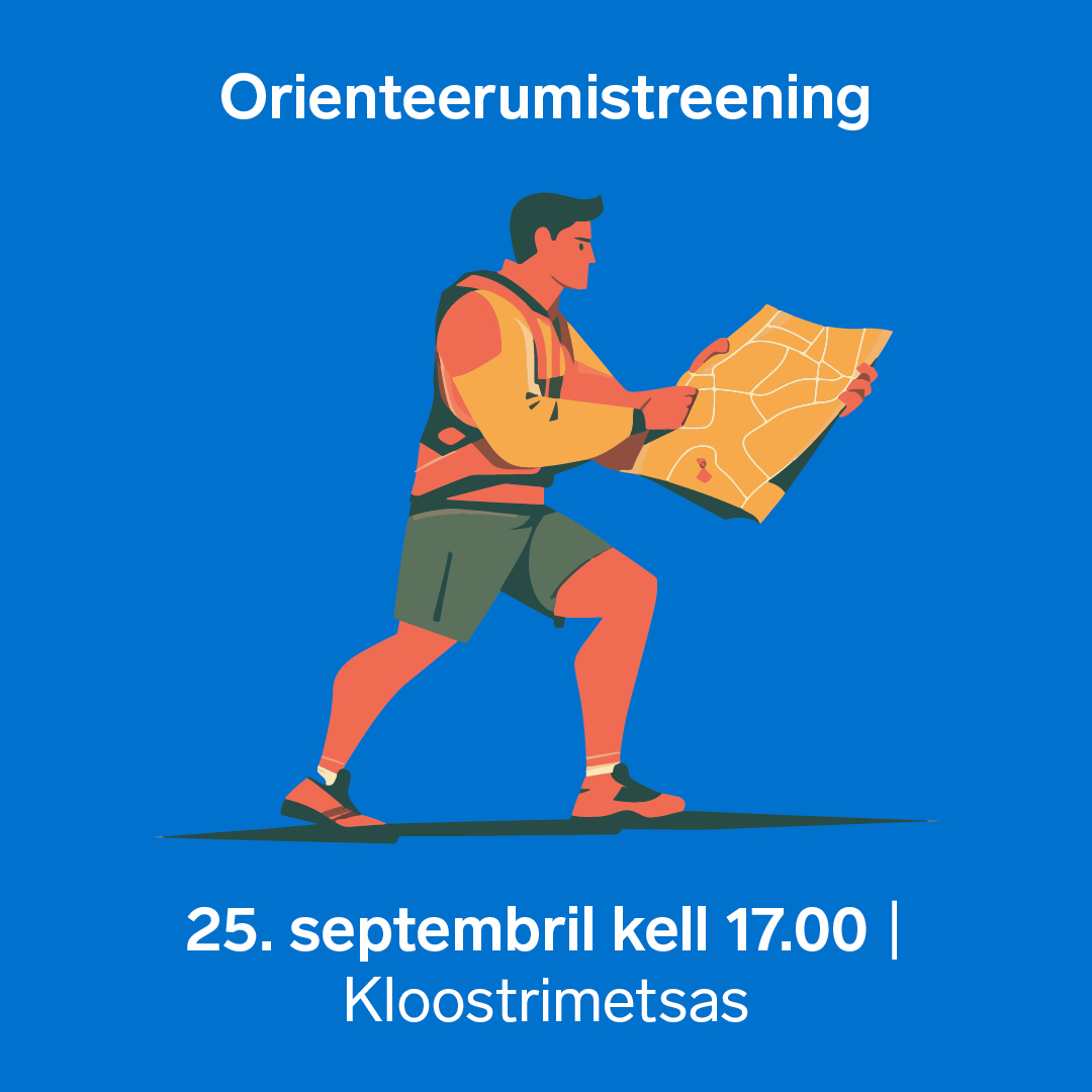 Orienteerumistreening Kloostrimetsas | 25.09 | kell 17.00